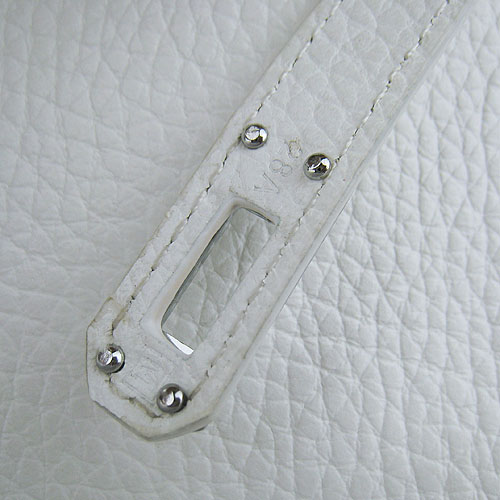 AAA Hermes Kelly 22 CM France Leather Handbag White H008 On Sale